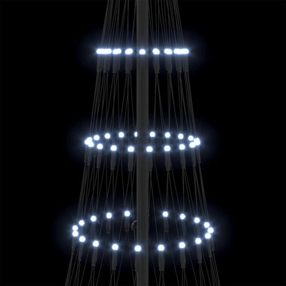 LED-Weihnachtsbaum Kaltweiß 71 x 71 x 184,5 cm Metall