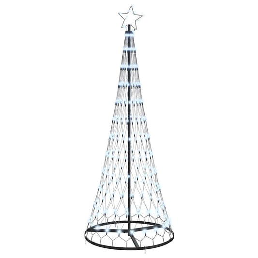 LED-Weihnachtsbaum Kaltweiß 71 x 71 x 184,5 cm Metall