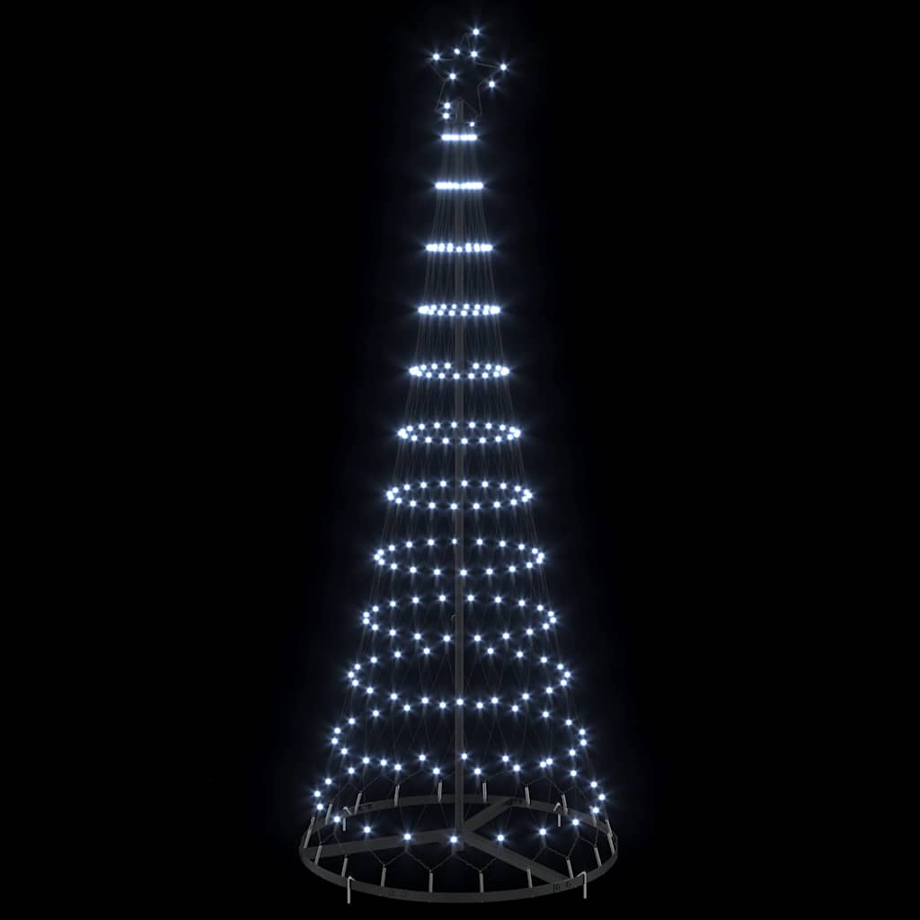 LED-Weihnachtsbaum Kaltweiß 71 x 71 x 184,5 cm Metall
