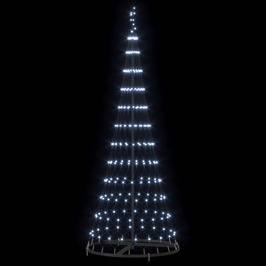 LED-Weihnachtsbaum Kaltweiß 71 x 71 x 184,5 cm Metall