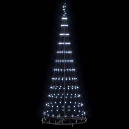 LED-Weihnachtsbaum Kaltweiß 71 x 71 x 184,5 cm Metall
