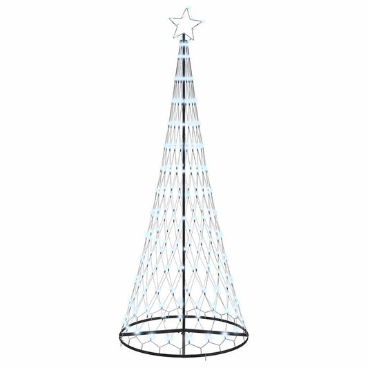 LED-Weihnachtsbaum Kaltweiß 100 x 100 x 250 cm Metall