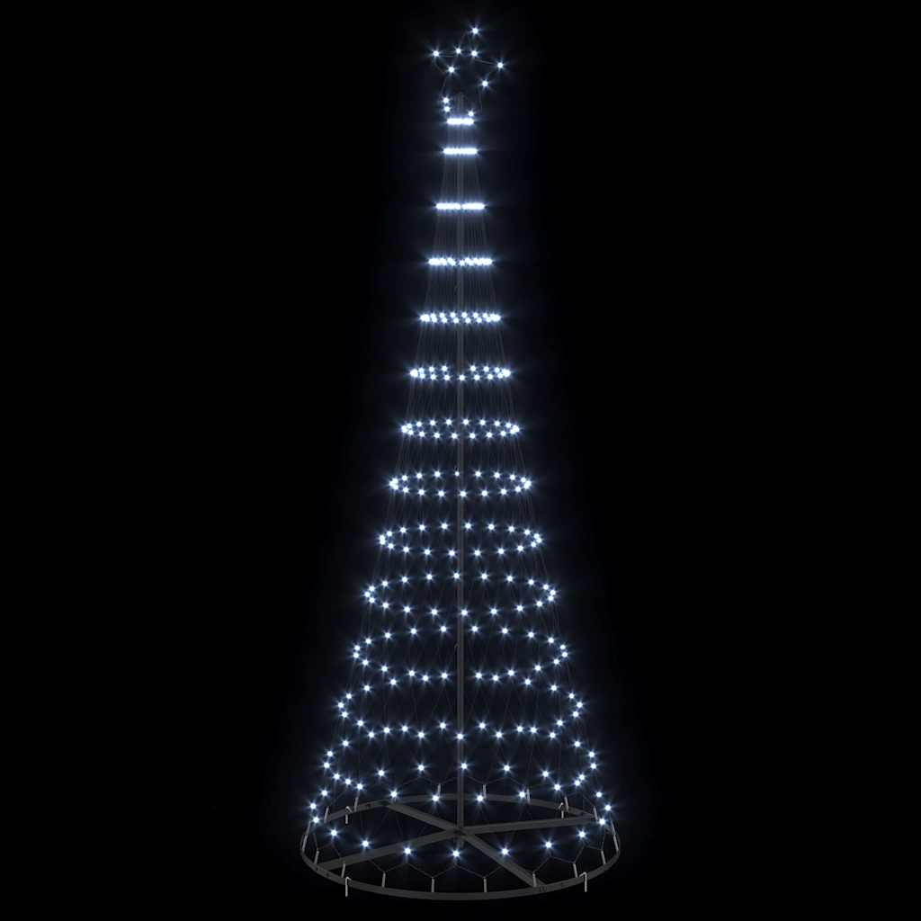 LED-Weihnachtsbaum Kaltweiß 100 x 100 x 250 cm Metall