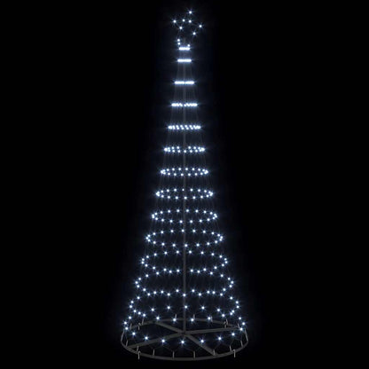 LED-Weihnachtsbaum Kaltweiß 100 x 100 x 250 cm Metall