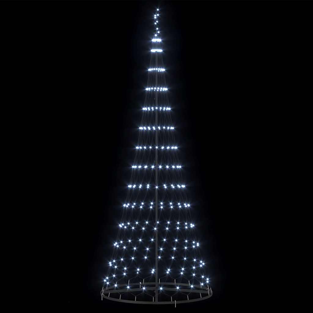 LED-Weihnachtsbaum Kaltweiß 100 x 100 x 250 cm Metall
