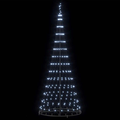 LED-Weihnachtsbaum Kaltweiß 100 x 100 x 250 cm Metall