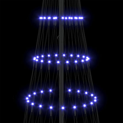 LED-Weihnachtsbaum mit 290 LEDs Blau 100 x 100 x 250 cm Metall