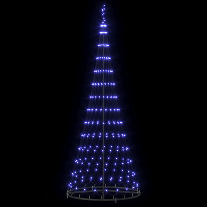 LED-Weihnachtsbaum mit 290 LEDs Blau 100 x 100 x 250 cm Metall