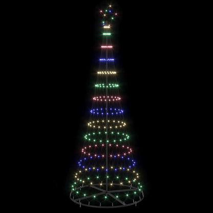 LED-Weihnachtsbaum Mehrfarbig 100 x 100 x 250 cm Metall