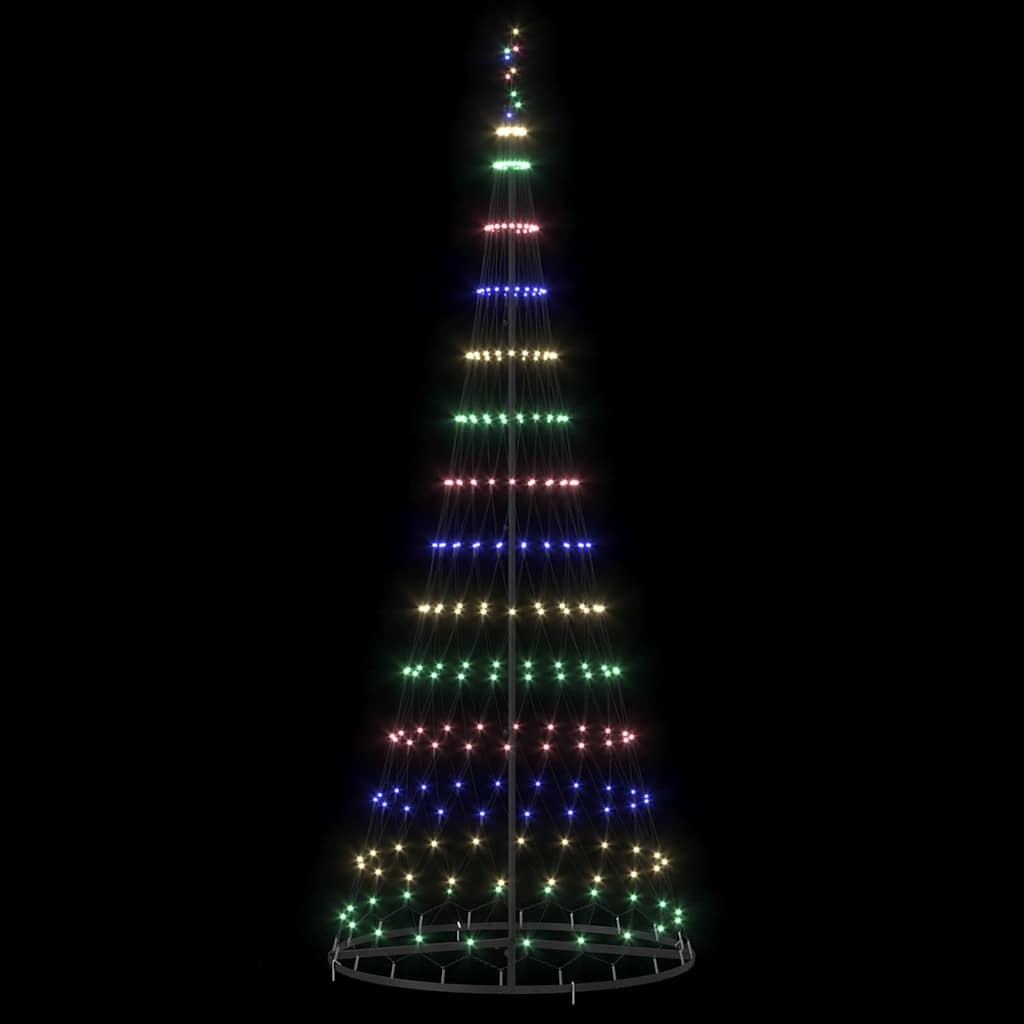 LED-Weihnachtsbaum Mehrfarbig 100 x 100 x 250 cm Metall