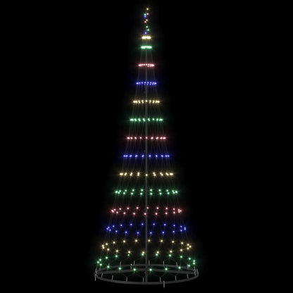 LED-Weihnachtsbaum Mehrfarbig 100 x 100 x 250 cm Metall