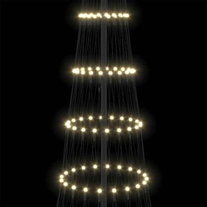 LED-Weihnachtsbaum Warmes Weiß 100,5 x 100,5 x 302,5 cm Metall