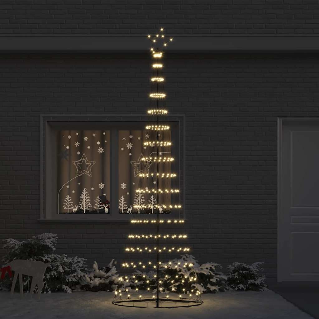 LED-Weihnachtsbaum Warmes Weiß 100,5 x 100,5 x 302,5 cm Metall