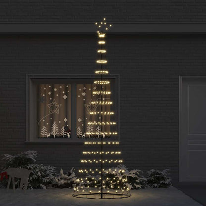 LED-Weihnachtsbaum Warmes Weiß 100,5 x 100,5 x 302,5 cm Metall