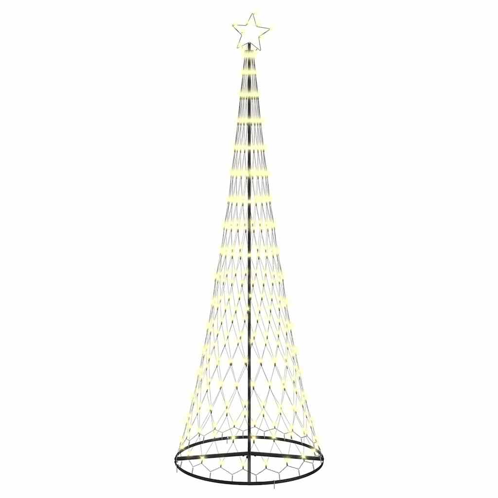 LED-Weihnachtsbaum Warmes Weiß 100,5 x 100,5 x 302,5 cm Metall