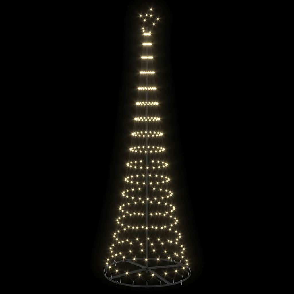 LED-Weihnachtsbaum Warmes Weiß 100,5 x 100,5 x 302,5 cm Metall