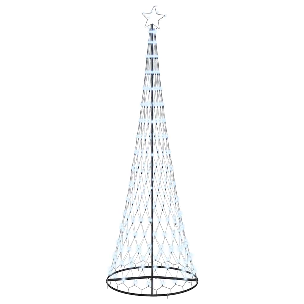 LED-Weihnachtsbaum Kaltweiß 100,5 x 100,5 x 302,5 cm Metall