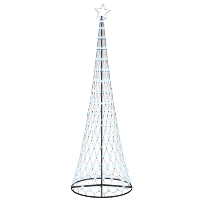 LED-Weihnachtsbaum Kaltweiß 100,5 x 100,5 x 302,5 cm Metall