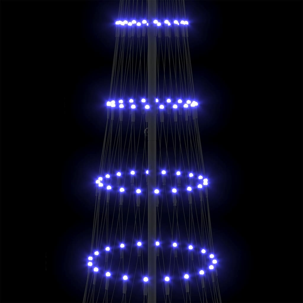 LED-Weihnachtsbaum Blau 100,5 x 100,5 x 302,5 cm Metall