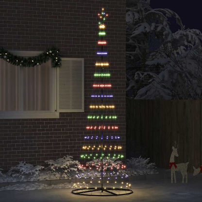 LED-Weihnachtsbaum Mehrfarbig 100,5 x 100,5 x 302,5 cm Metall