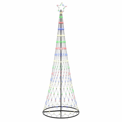 LED-Weihnachtsbaum Mehrfarbig 100,5 x 100,5 x 302,5 cm Metall