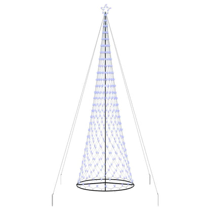 LED-Weihnachtsbaum Blau 138,5 x 138,5 x 399 cm Metall