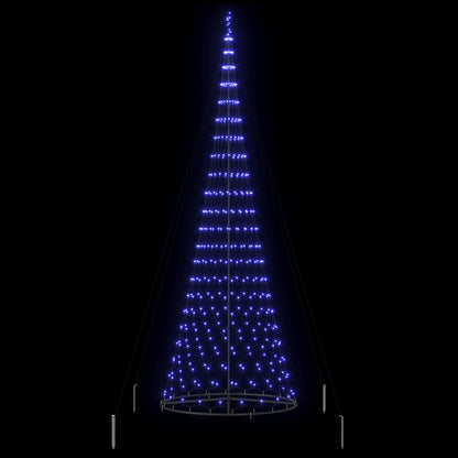 LED-Weihnachtsbaum Blau 138,5 x 138,5 x 399 cm Metall