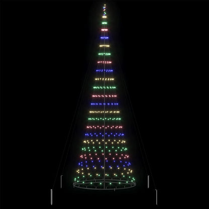LED-Weihnachtsbaum Mehrfarbig 138,5 x 138,5 x 399 cm Metall