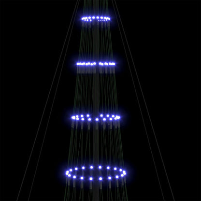 LED-Weihnachtsbaum mit 550 LEDs Blau 160 x 160 x 500 cm Metall