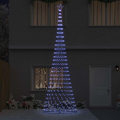 LED-Weihnachtsbaum mit 550 LEDs Blau 160 x 160 x 500 cm Metall
