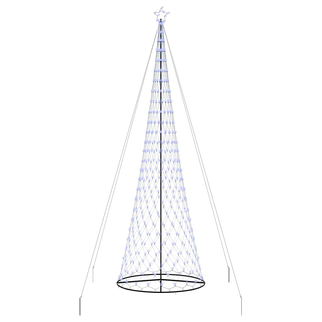 LED-Weihnachtsbaum mit 550 LEDs Blau 160 x 160 x 500 cm Metall