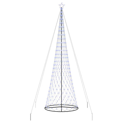 LED-Weihnachtsbaum mit 550 LEDs Blau 160 x 160 x 500 cm Metall