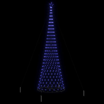 LED-Weihnachtsbaum mit 550 LEDs Blau 160 x 160 x 500 cm Metall