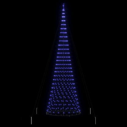 LED-Weihnachtsbaum mit 550 LEDs Blau 160 x 160 x 500 cm Metall