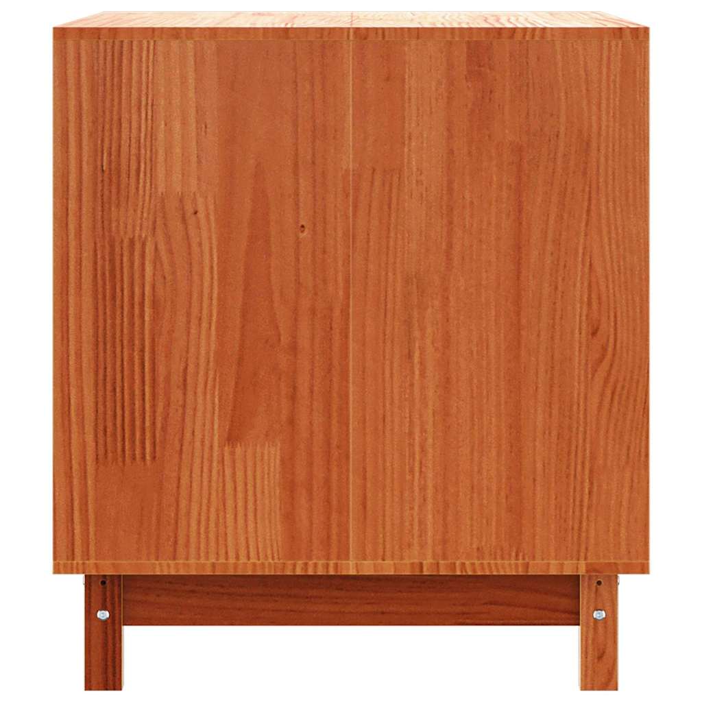 Hundehütte Wachsbraun 90 x 60 x 67 cm Massives Kiefernholz