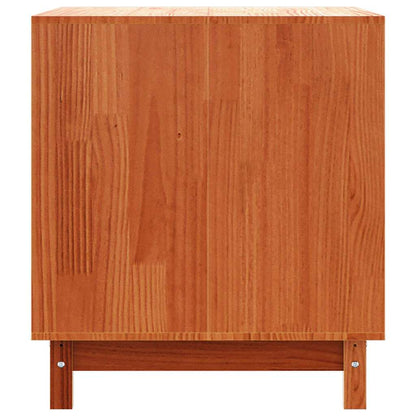 Hundehütte Wachsbraun 100 x 70 x 70 cm Massives Kiefernholz