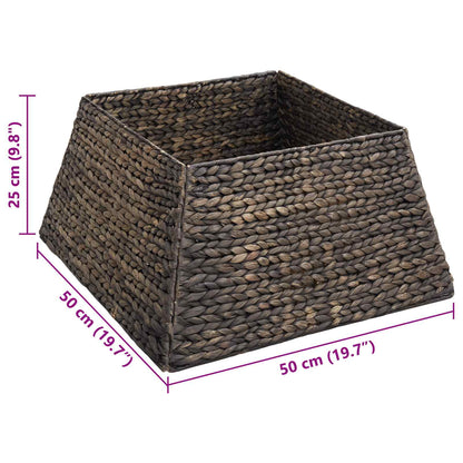 Weihnachtsbaumkragen Schwarz 50 x 50 x 25 cm Wasserhyazinthe