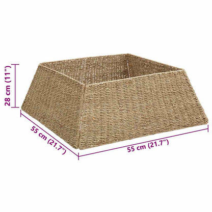 Weihnachtsbaumkragen Braun 70 x 70 x 28 cm das Seegras