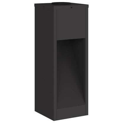 Solar LED Wegeleuchte 2 pcs Schwarz Kalt gewalzter Stahl