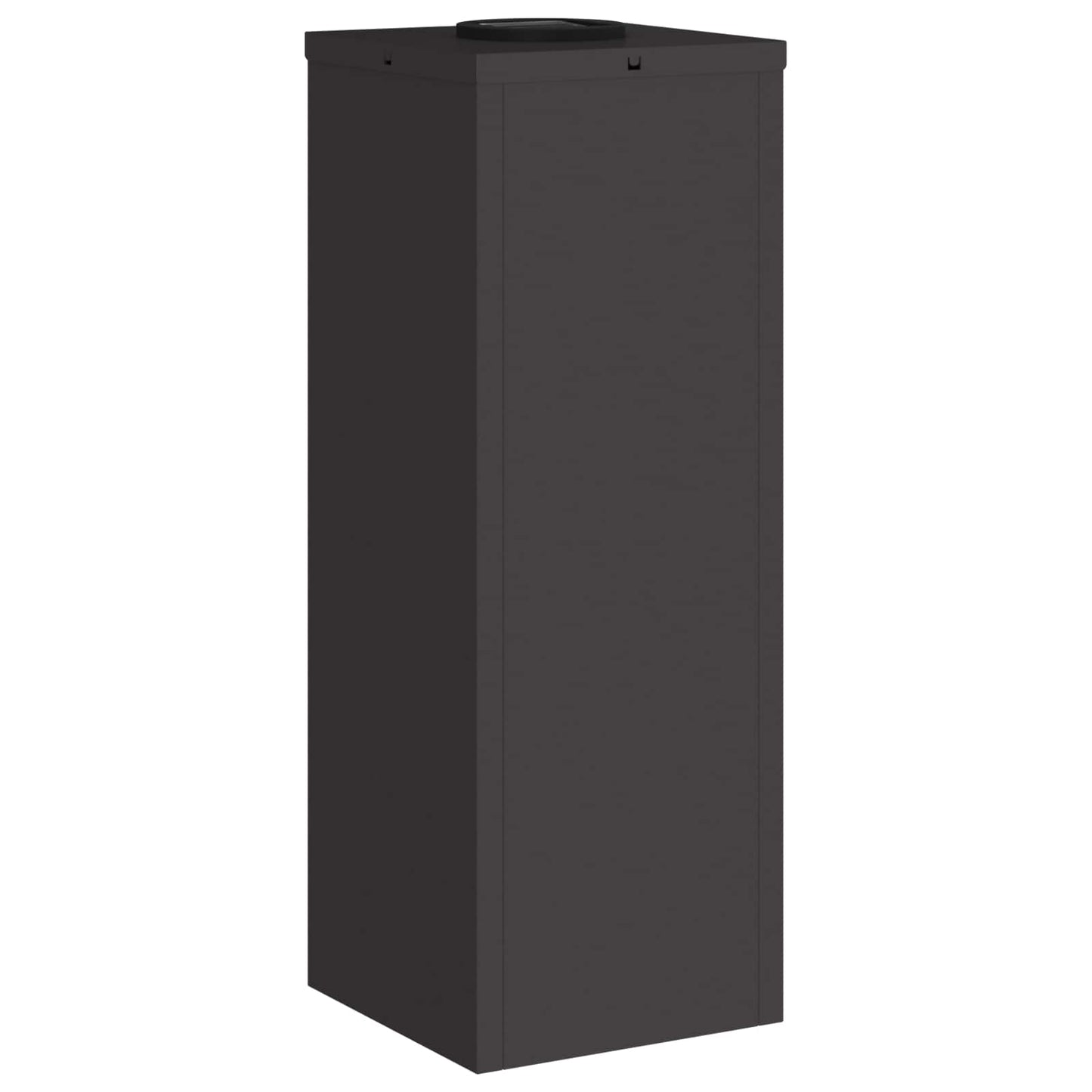 Solar LED Wegeleuchte 2 pcs Schwarz Kalt gewalzter Stahl