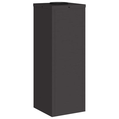 Solar LED Wegeleuchte 2 pcs Schwarz Kalt gewalzter Stahl