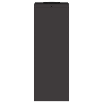 Solar LED Wegeleuchte 2 pcs Schwarz Kalt gewalzter Stahl