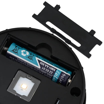 Solar LED Wegeleuchte 2 pcs Weiß Kalt gewalzter Stahl