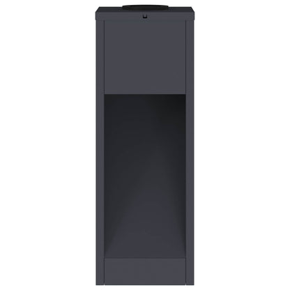 Solar LED Wegeleuchte 2 pcs Anthrazit Kalt gewalzter Stahl