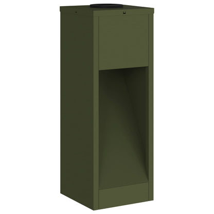 Solar LED Wegeleuchte 2 pcs Olive Grün Kalt gewalzter Stahl