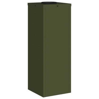 Solar LED Wegeleuchte 2 pcs Olive Grün Kalt gewalzter Stahl