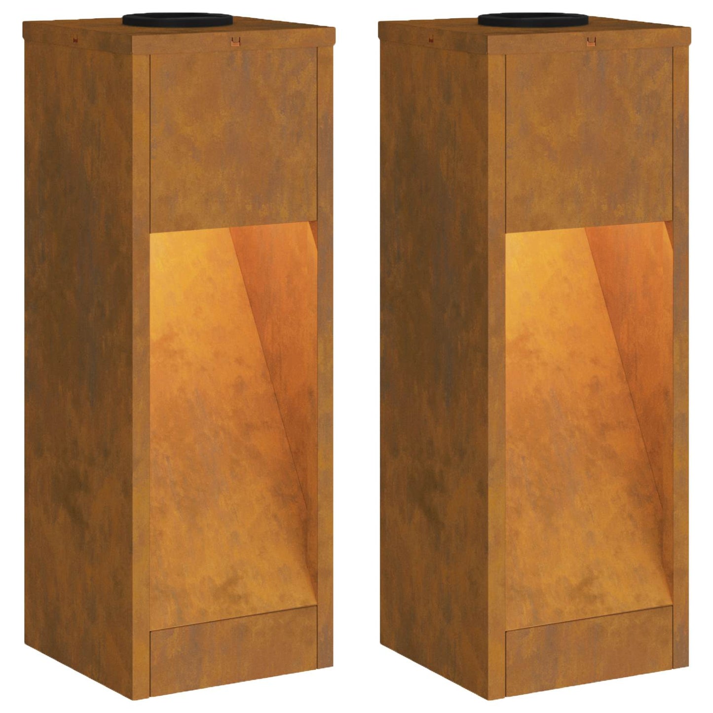 Solar LED Wegeleuchte 2 pcs Galvanisiert Galvanisiert