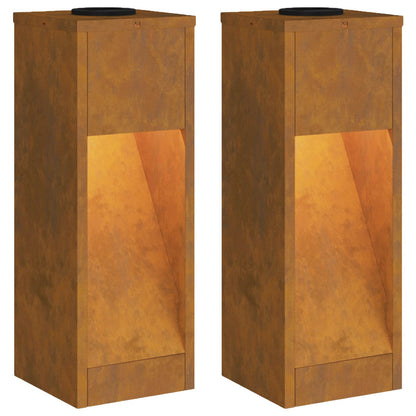 Solar LED Wegeleuchte 2 pcs Galvanisiert Galvanisiert