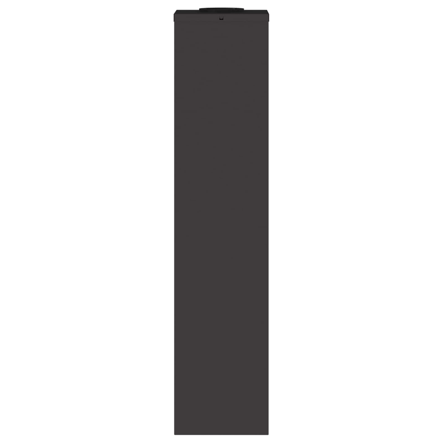 Solar LED Wegeleuchte 2 pcs Schwarz Kalt gewalzter Stahl