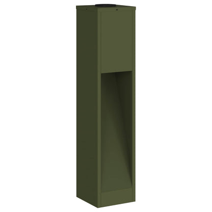 Solar LED Wegeleuchte 2 pcs Olive Grün Kalt gewalzter Stahl